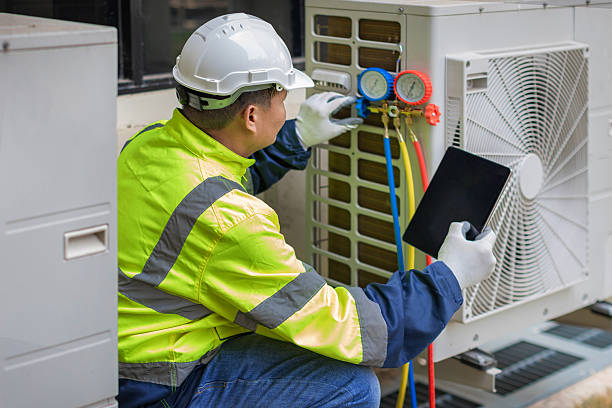 Professional Hvac Maintenance technician working in Rocky Point, NY